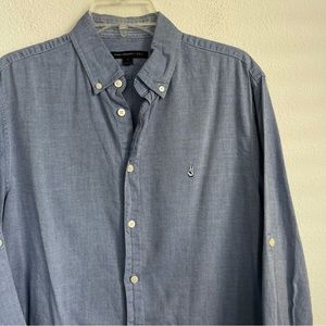 John Varvatos USA Peace Sign Button Down Long Sleeve Shirt